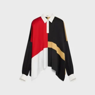 Polo en satin de viscose
