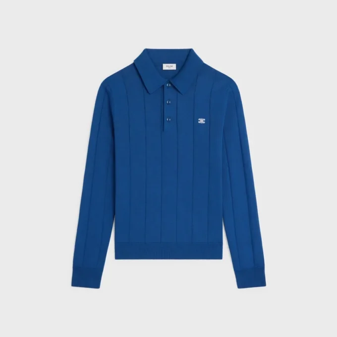Polo en soie fine et coton Polo en soie fine et coton