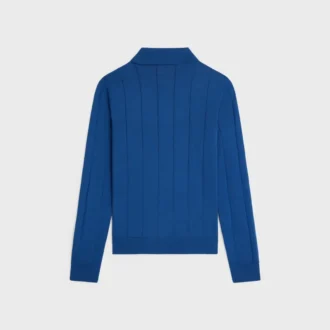Polo en soie fine et coton