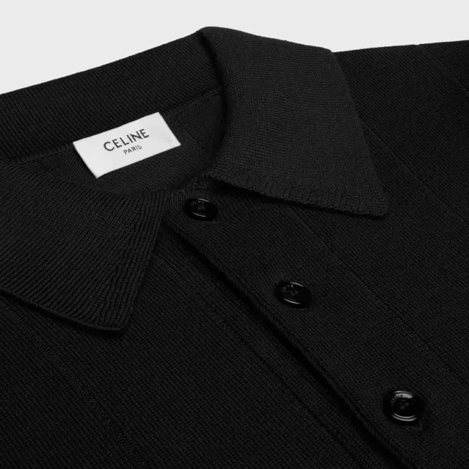 Polo en soie fine et coton Polo en soie fine et coton