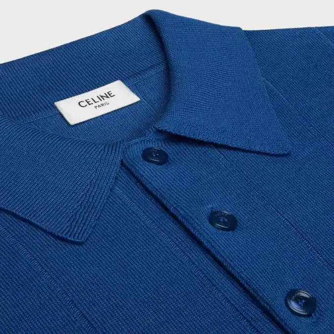 Polo en soie fine et coton Polo en soie fine et coton