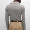 Polo en soie fine et coton Polo en soie fine et coton