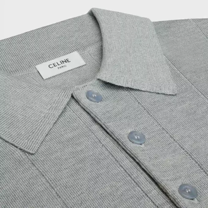 Polo en soie fine et coton Polo en soie fine et coton