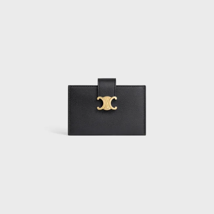Porte-cartes accordéon Nino en cuir de veau grainé souple Porte-cartes accordéon Nino en cuir de veau grainé souple