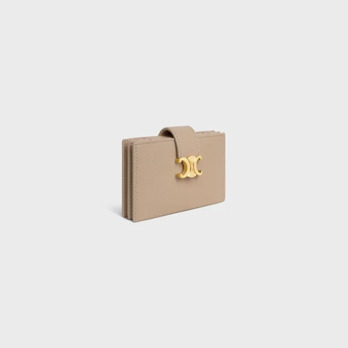 Porte-cartes accordéon Nino en cuir de veau grainé souple Porte-cartes accordéon Nino en cuir de veau grainé souple