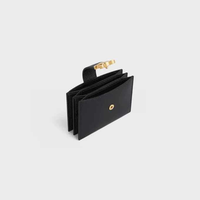 Porte-cartes accordéon Nino en cuir de veau grainé souple Porte-cartes accordéon Nino en cuir de veau grainé souple