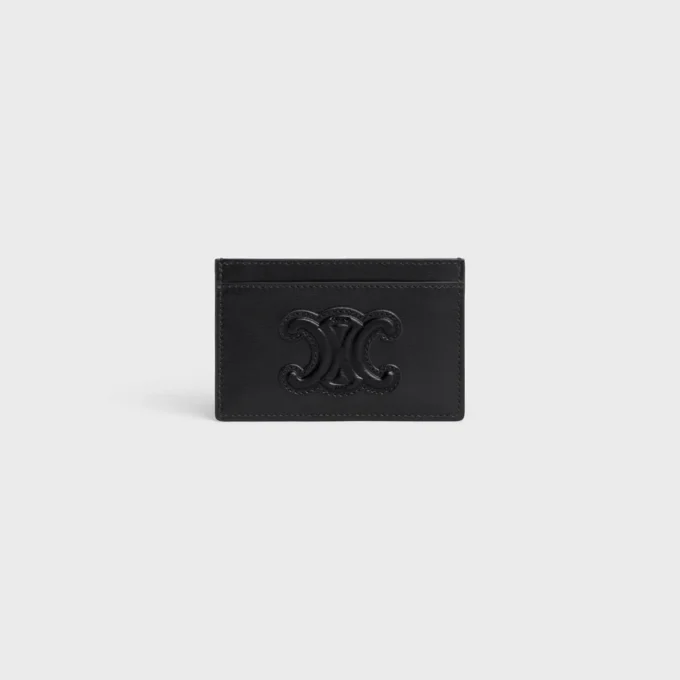 Porte-cartes Cuir Triomphe en cuir de veau brillant