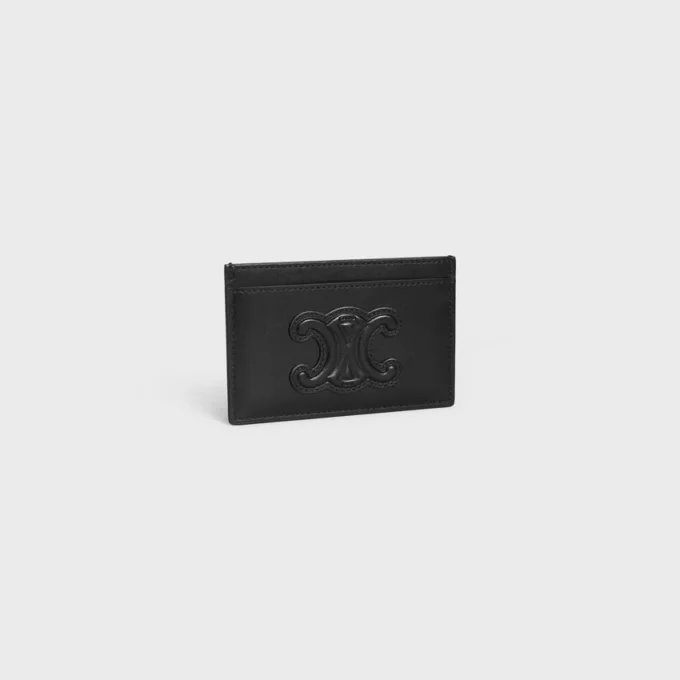 Porte-cartes Cuir Triomphe en cuir de veau brillant