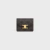 Porte-cartes de visite Triomphe Canvas et cuir d’agneau Porte-cartes de visite Triomphe Canvas et cuir d’agneau