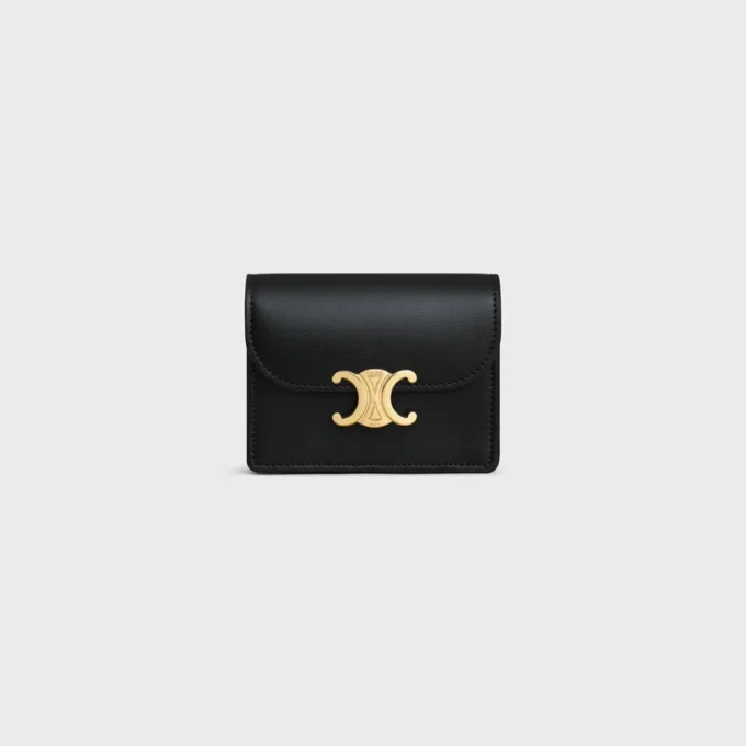 Porte-cartes de visite Triomphe en cuir de veau brillant Porte-cartes de visite Triomphe en cuir de veau brillant
