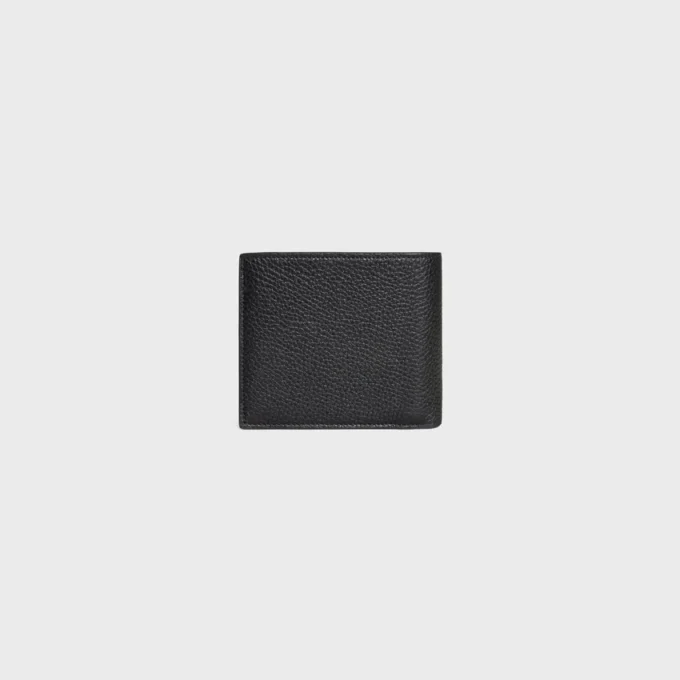 Porte-cartes à deux volets en cuir de veau grainé Porte-cartes à deux volets en cuir de veau grainé