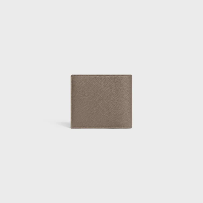 Porte-cartes à deux volets en cuir de veau grainé Porte-cartes à deux volets en cuir de veau grainé