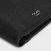 Porte-cartes à deux volets en cuir de veau grainé Porte-cartes à deux volets en cuir de veau grainé