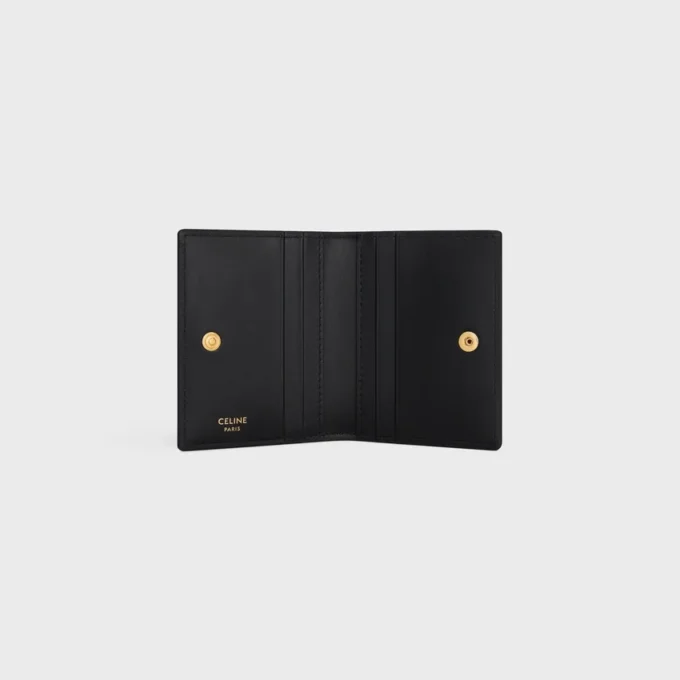 Porte-cartes à deux volets Triomphe en cuir de veau brillant Porte-cartes à deux volets Triomphe en cuir de veau brillant