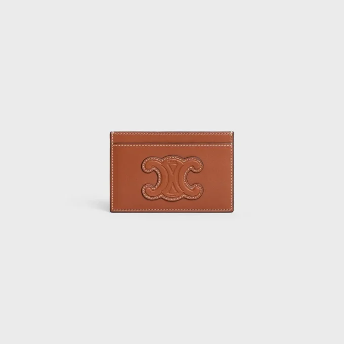 Porte-cartes en cuir d’agneau lisse Porte-cartes en cuir d’agneau lisse