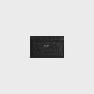 Porte-cartes en cuir de veau grainé