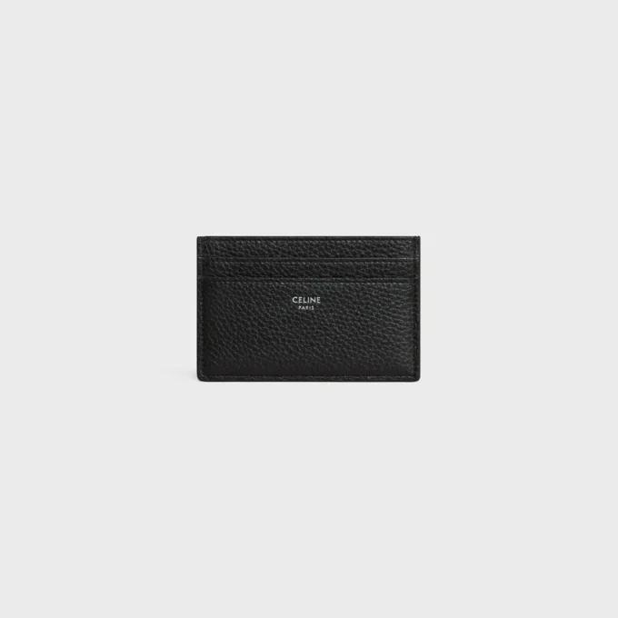Porte-cartes en cuir de veau grainé Porte-cartes en cuir de veau grainé