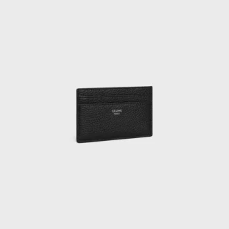 Porte-cartes en cuir de veau grainé