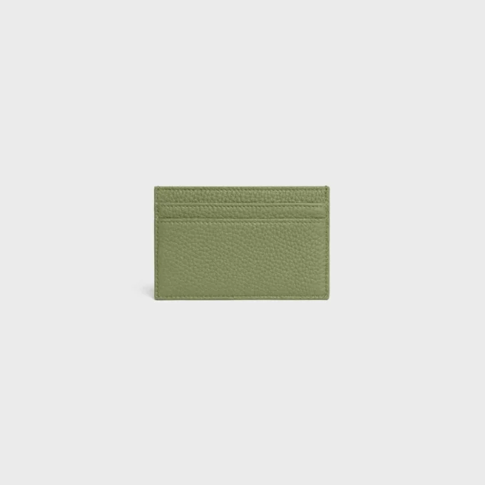 Porte-cartes en cuir de veau grainé