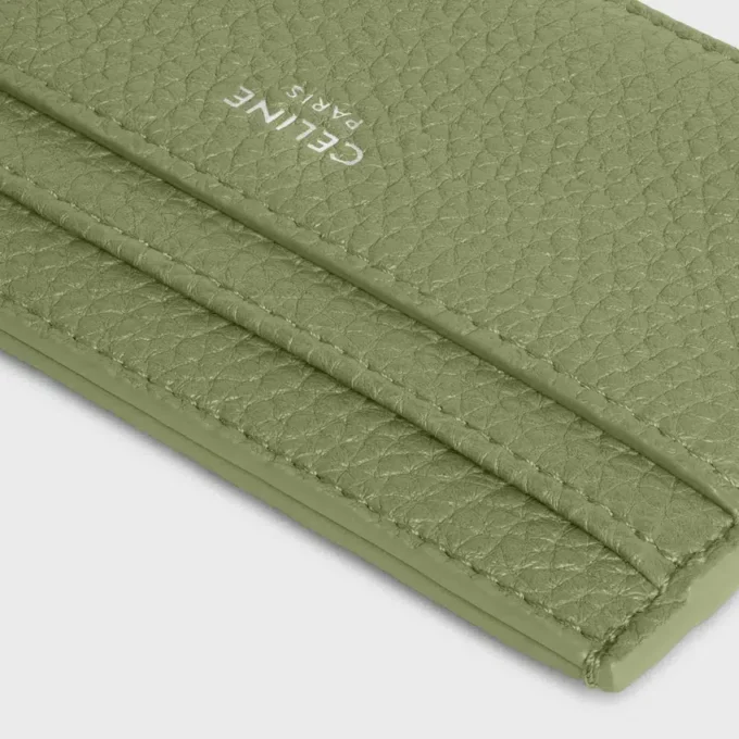Porte-cartes en cuir de veau grainé