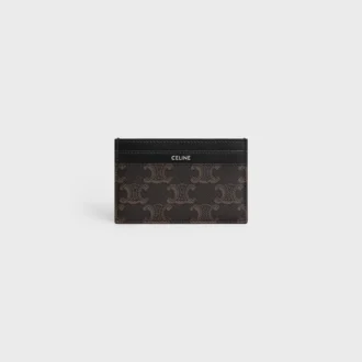 Porte-cartes en Triomphe Canvas et cuir de veau