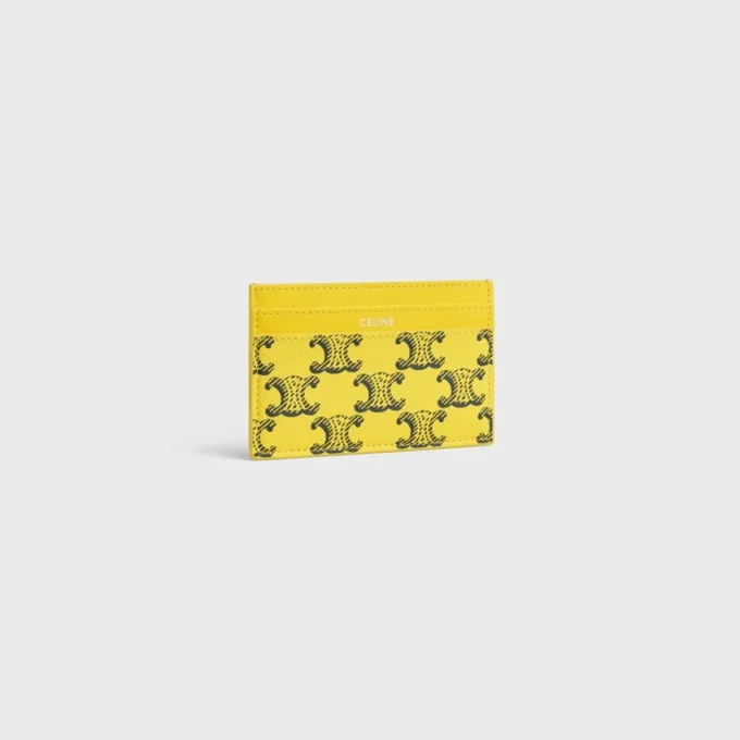 Porte-cartes en Triomphe Canvas et cuir de veau Porte-cartes en Triomphe Canvas et cuir de veau