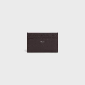 Porte-cartes moyen en cuir de veau grainé