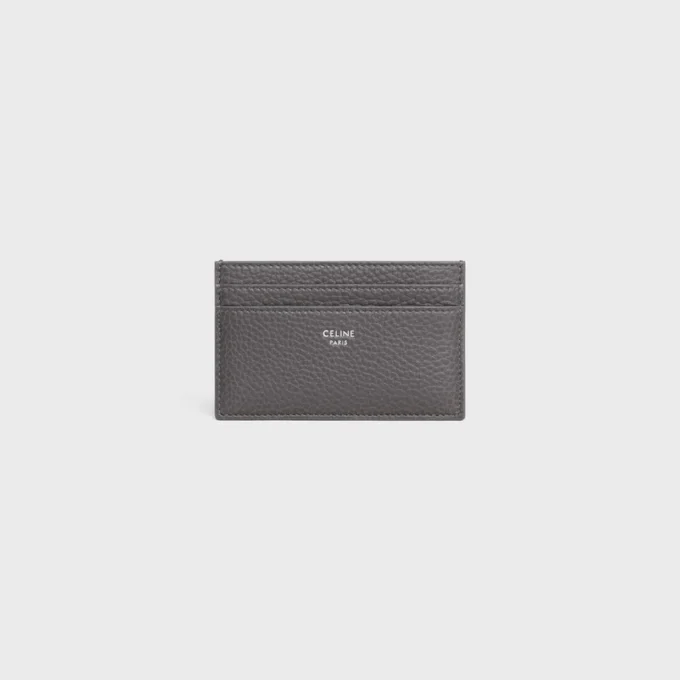Porte-cartes moyen en cuir de veau grainé Porte-cartes moyen en cuir de veau grainé