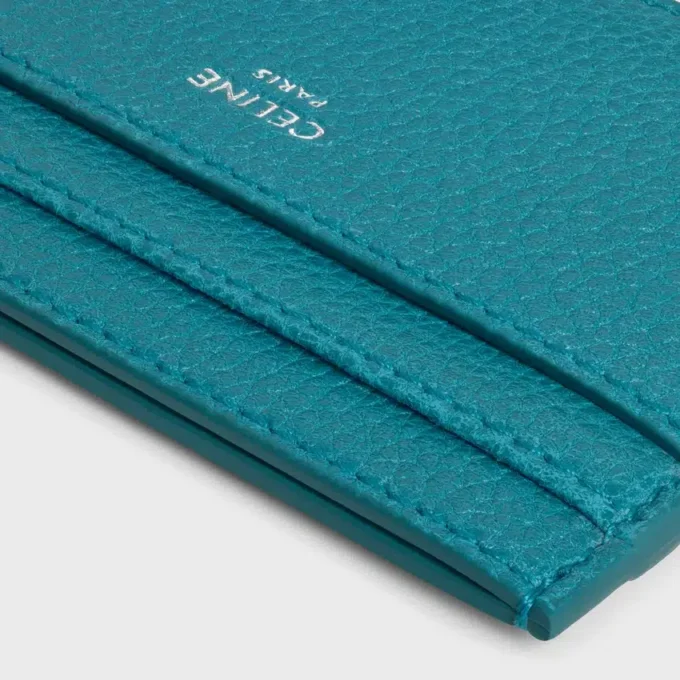 Porte-cartes moyen en cuir de veau grainé Porte-cartes moyen en cuir de veau grainé