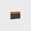 Porte-cartes moyen en Triomphe Canvas et cuir de veau