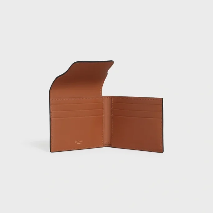 Porte-cartes Origami en Triomphe Canvas et cuir d’agneau Porte-cartes Origami en Triomphe Canvas et cuir d’agneau