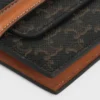 Porte-cartes Origami en Triomphe Canvas et cuir d’agneau Porte-cartes Origami en Triomphe Canvas et cuir d’agneau