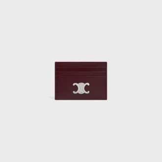 Porte-cartes Triomphe en cuir de veau brillant