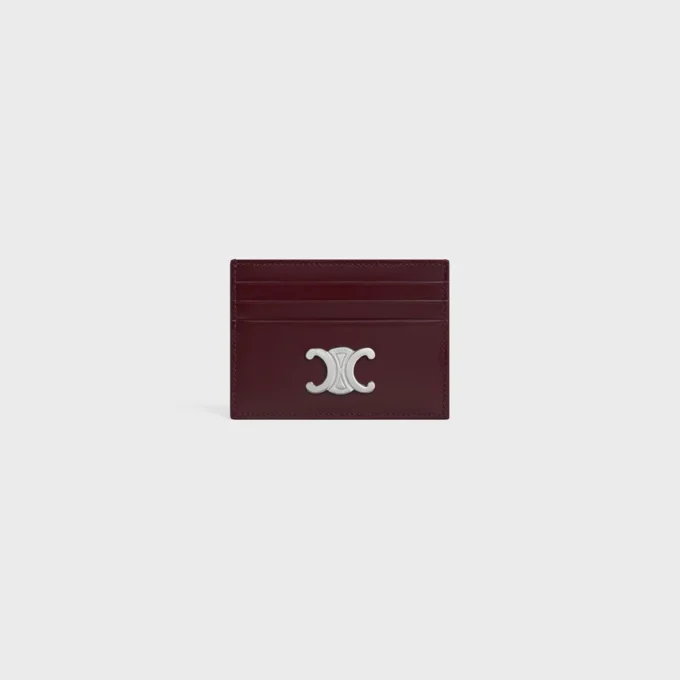Porte-cartes Triomphe en cuir de veau brillant Porte-cartes Triomphe en cuir de veau brillant