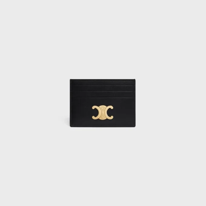 Porte-cartes Triomphe en cuir de veau brillant Porte-cartes Triomphe en cuir de veau brillant