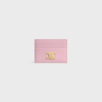 Porte-cartes Triomphe en cuir de veau brillant