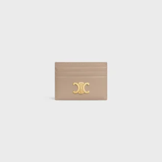 Porte-cartes Triomphe en cuir de veau brillant