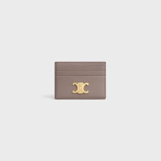 Porte-cartes Triomphe en cuir de veau brillant