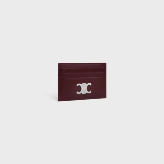 Porte-cartes Triomphe en cuir de veau brillant
