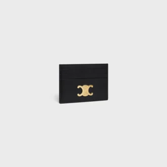 Porte-cartes Triomphe en cuir de veau brillant