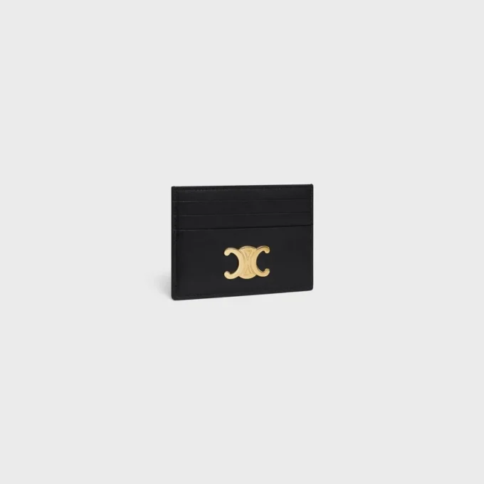 Porte-cartes Triomphe en cuir de veau brillant Porte-cartes Triomphe en cuir de veau brillant