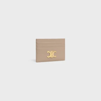 Porte-cartes Triomphe en cuir de veau brillant