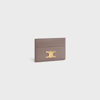 Porte-cartes Triomphe en cuir de veau brillant