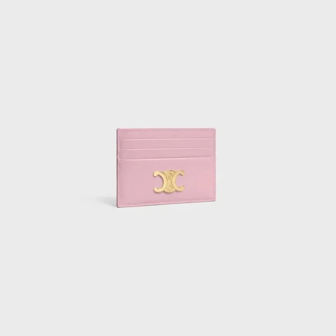Porte-cartes Triomphe en cuir de veau brillant