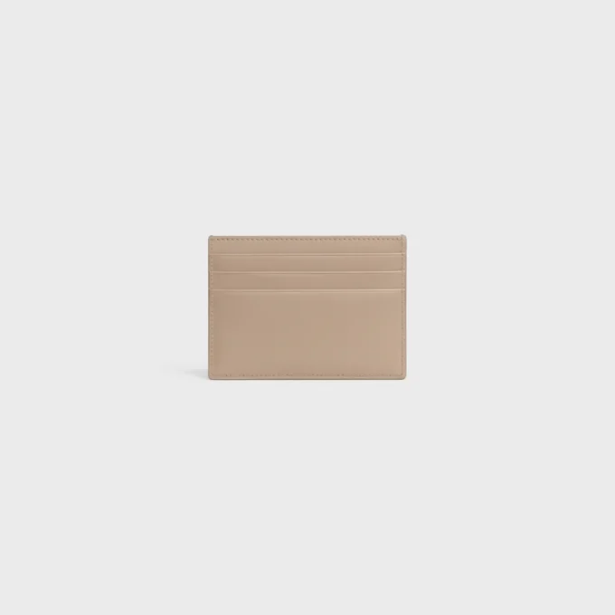 Porte-cartes Triomphe en cuir de veau brillant