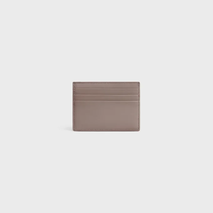 Porte-cartes Triomphe en cuir de veau brillant