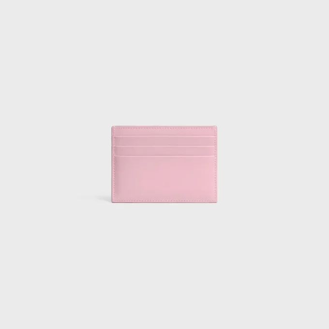Porte-cartes Triomphe en cuir de veau brillant