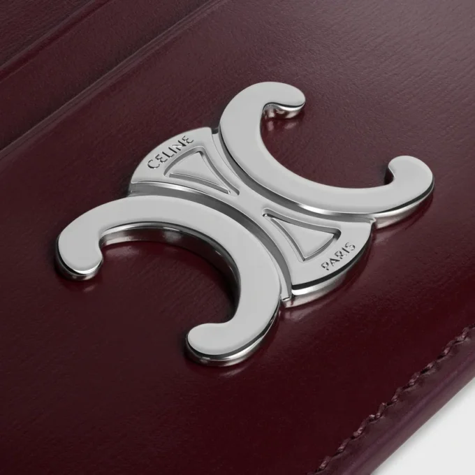 Porte-cartes Triomphe en cuir de veau brillant Porte-cartes Triomphe en cuir de veau brillant