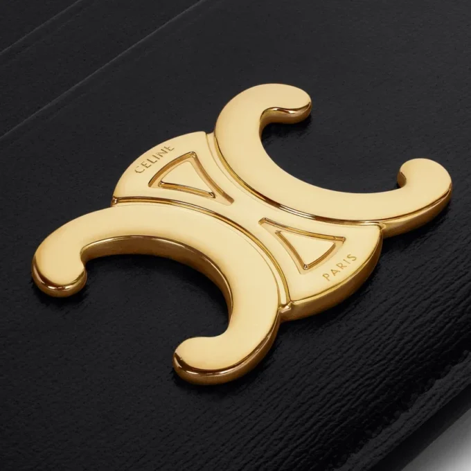 Porte-cartes Triomphe en cuir de veau brillant Porte-cartes Triomphe en cuir de veau brillant
