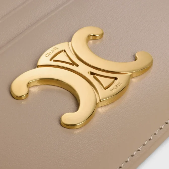 Porte-cartes Triomphe en cuir de veau brillant